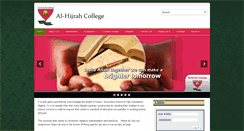Desktop Screenshot of alhijrahcollege.com