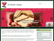 Tablet Screenshot of alhijrahcollege.com